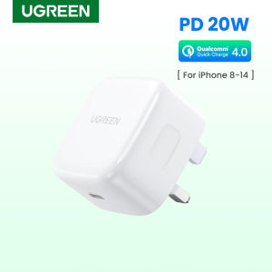 UGREEN 20W PD Fast USB Charger Quick Charge 4.0 3.0 Charger foriPhone 14 13 Pro Max iPhone 14 Plus iPhone 12 11 Pro Max X XS XR 8 For IOS system (Safety Mark 210611-11 )