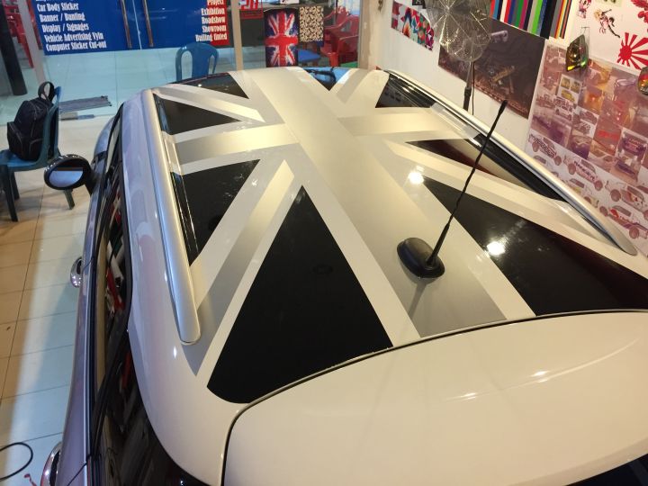 Mini Rover - Mini Cooper Classic - Adesivi Union Jack Per Tetto Bianco - Foto 10