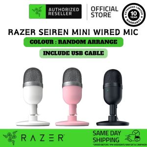 🎙️ Razer Portable Seiren Mic - Ultra-Precise Professional Recording Plug-and-Play USB Mini Microphone