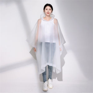 Aqrau 【เพิ่มขนาดEVA☔️💦】เสื้อกันฝนชุดกันฝน ชุดกันฝน เสื้อกันฝน ผู้ใหญ่เสื้อกันฝน เสื้อกันฝนเสื้อกันฝนกันน้ำเสื้อกันฝนมีฮู้ดเสื้อกันฝน เสื้อกันฝนเสื้อกันฝนยาว💦💦