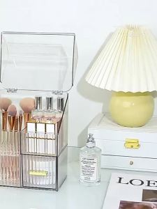 Hicus SG Acrylic muitifunctional Makeup brush Organizer storage bucket lipstick dust-proof eyebrow pencil eye shadow