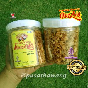 bawang goreng asli- bawang goreng marzuki toples 200