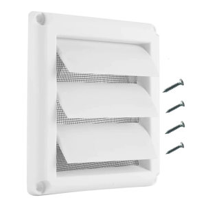 Plastic Air Outlet Vent Square Soffit Vent Dryer Vent Cover Louver Grille Cover Wall Air Ventilation Cover Enduring