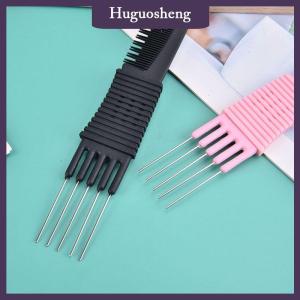 [huguosheng] Oil Head Curly Comb Men Double Side Tooth Combs Steel Needle Fork Combs
