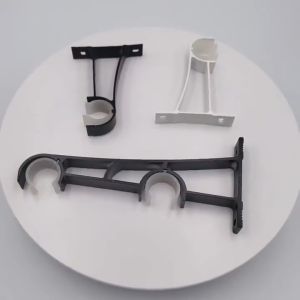 Double Curtain Rod Bracket Holder Set Metal Heavy Duty Base Rod Pole Window Track Holder