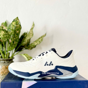 Giày Lefus L038 trắng xanh (Giày cầu lông bóng chuyền pickleball nam nữ)