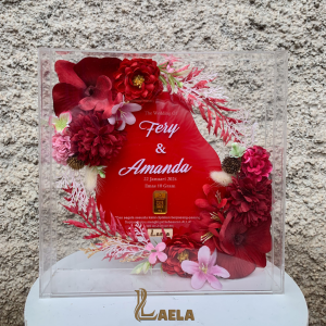 Mahar Pernikahan Bingkai Akrilik / Custom Mahar / Frame Mahar Full Akrilik / Mahar Kekinian