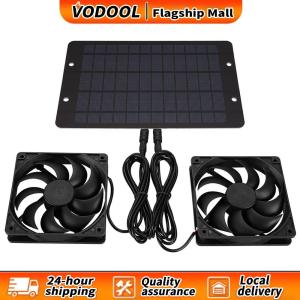 【Vodool】 พัดลมดูดอากาศโซลาร์เซลล์ 12V 10W กันน้ำ IP65 สำหรับระบายอากาศในบ้านและโรงจอดรถ ระบบพลังงานแสงอาทิตย์