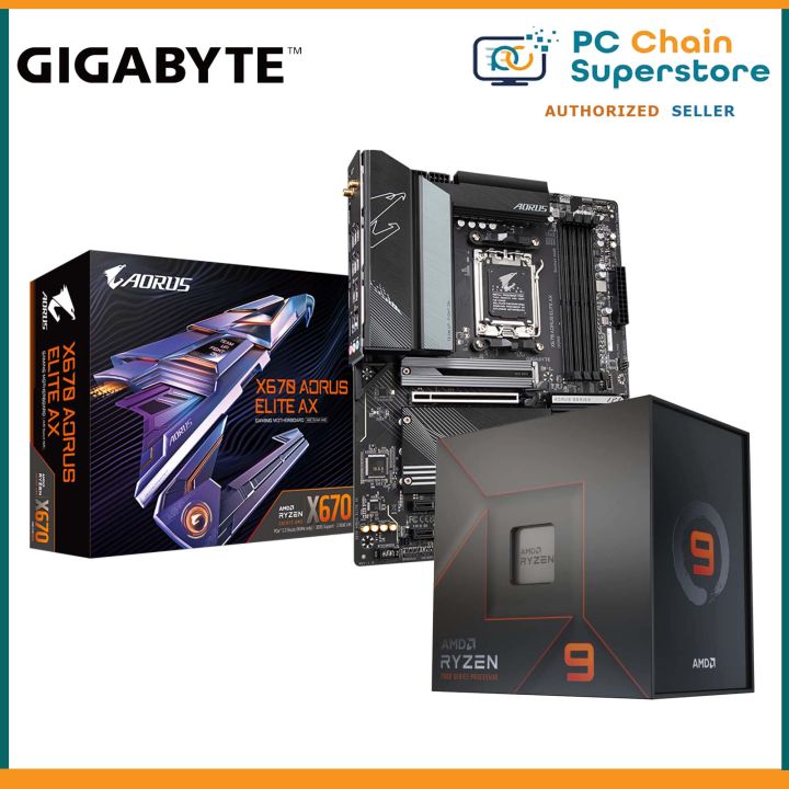 Bundle) AMD Ryzen 7900X AM5 Processor Gigabyte X670 Aorus