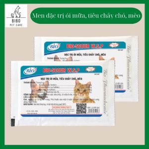 Combo 10 Gói Bio Scour W.S.P Hỗ Trợ Trị Oi Mửa Tiêu Chảy Cho Chó Mèo 5g - Bibopetcare