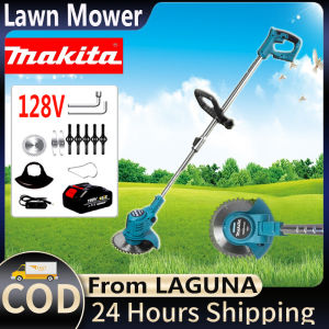 【COD 】MAKITA Lawn Mower Grass Cutter Japan Heavy Duty48V/68V/88V/128V/168V Wireless Electric Cordless Lawn Mower Grass Cutter Trimmer Portable Sale Charger Rechargeable
