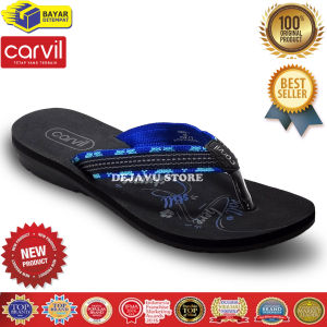 SANDAL JEPIT WANITA REMAJA DEWASA CARVIL CISCA SENDAL FLIP FLOP JAPIT FASHION TRAVEL ADVENTURE BRANDED [DEJAVU STORE]