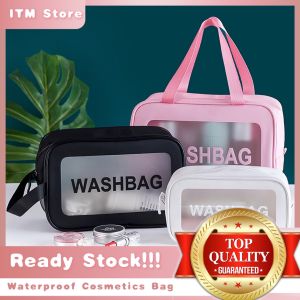 Waterproof Transparent Cosmetic Bag PVC Travel Storage Bag Small to Large Capacity Bag