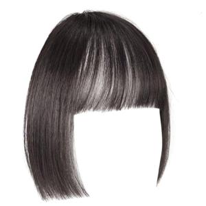 Natural Bangs Toppers Hairpieces for Covering White Loss Hair Bangs Hairpiece Replacement Black Fringe Toupee