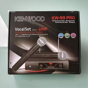 [snacknya yummy] Microphone Wireless KENWOOD KW 99 PRO / MICROPHONE KENWOOD KW 99-PRO DOUBLE MICROPHONE Baru Dan Berkualitas