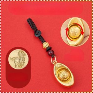 rantai kunci cantik dibina widget unsur budaya putar 12 tanda zodiak cina halus dan indah warna