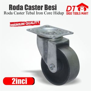 DIGO Roda Caster Besi 2 inci Hidup Iron Caster Wheel Troly