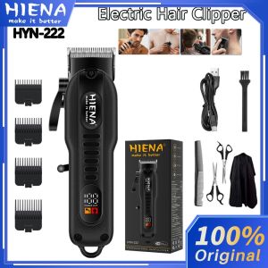 HIENA HYN-222 Professional Hair Clipper Set USB Rechargeable Barber With Led Display Eletric Hair Trimmer Cordless Powerful Sharp Hair Cutter Mchine