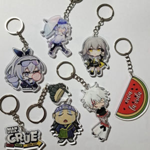 Ganci Custom Akrilik Tebal 3mm Gantungan Kunci Acrylic Murah