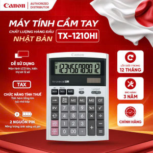 Máy tính cầm tay để bàn Canon TX-1210HI có chức năng tính thuế bảo hành 3 năm