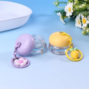 FLYING 5g Capacity Lip  Jars With Keychain Pendant Mini Lip Balm Cans Portable Lip Balm Containers Makeup Storage