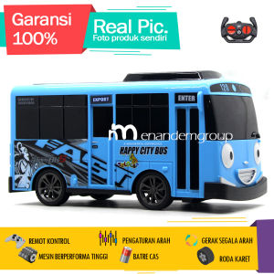 Mainan Mobil Remot Kontrol RC Bus Telolet Basuri Bersuara LED Batre Cas (Red)