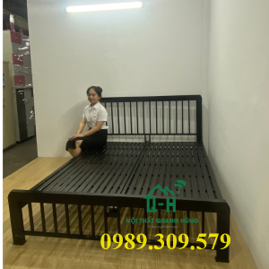 GIƯỜNG SẮT HỘP VUÔNG 4X8 CAO CẤP GIAO NHANH HCM