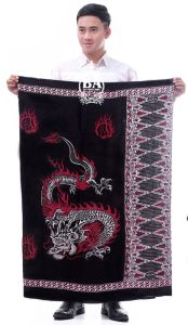 Sarung Batik Rayon Print Motif NAGA  SOROT SERAGAM