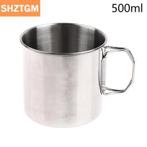 [COD] SHZTGM ถ้วยสแตนเลสพับได้1ชิ้นถ้วยคาราบิเนอร์แบบพกพาถ้วยสำหรับตั้งแคมป์กลางแจ้งอุปกรณ์เสริมสำหรับการตั้งแคมป์