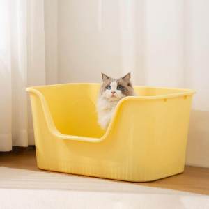Oversized Litter Box Giant Full Open Anti-Splash 80cm Extra Large Cat Toilet Maine Coon