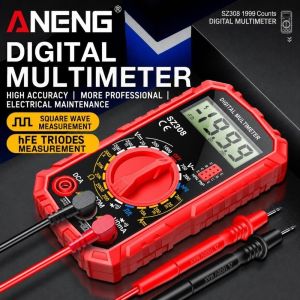 FLYING Phạm vi tự động Đồng hồ vạn năng kỹ thuật số Kiểm tra HFE 1999 lần đếm Đồng hồ vạn năng AC DC Di động Còi báo hiệu Dụng cụ đo lường
