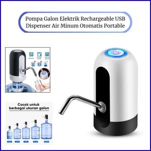 Pompa Galon Elektrik Rechargeable USB – Dispenser Air Minum Otomatis Portable