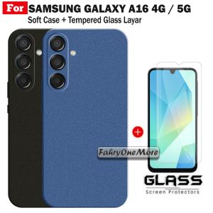 PROMO Soft Case Samsung A16 4G 5G Matte Sandstone Free Anti Gores Layar Handphone Clear