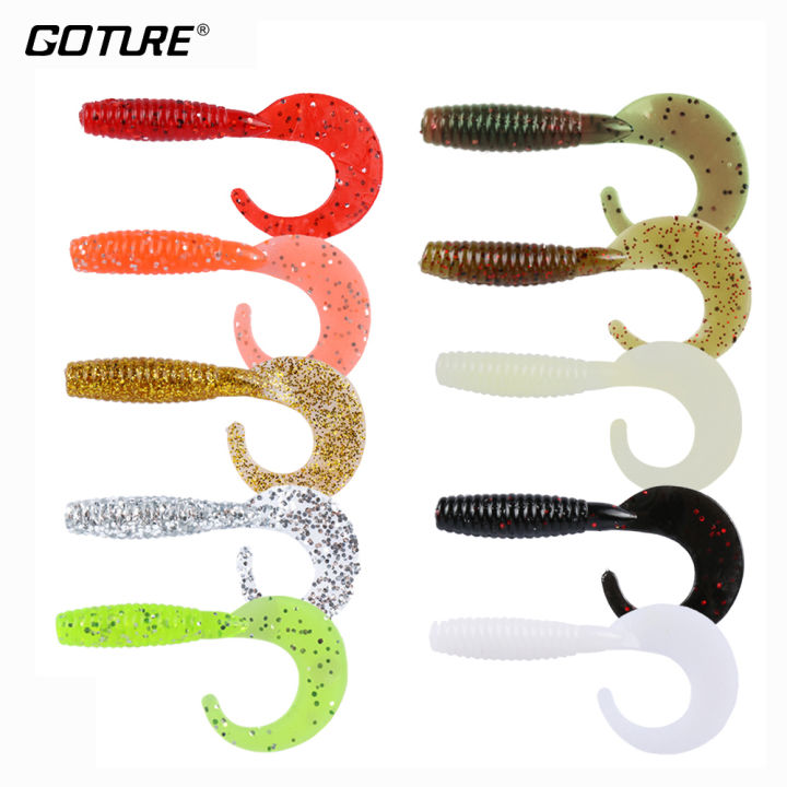 Goture 10pcs/lot Soft Fishing Lure Wobblers Silicone Artificial