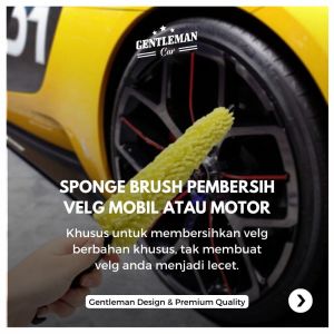Sikat Sponge Brush Velg Khusus Pembersih Cuci Ban Mobil Motor Car Cleaning