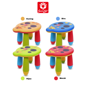 SunLife Bee Stool – Bangku Anak Bentuk Kumbang Lucu & Serbaguna | Kokoh Nyaman & Multifungsi SNL-842