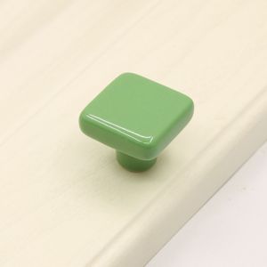 OSSMAX Single Hole Colored Ceramic Knob Pull Handles Ceramic Cabinet Knob Simplicity Modern Drawer Knobs Children