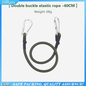 [COD] 30 60 90 120cm Carabiner Elastic Rope Outdoor Camping Luggage Strap Clothesline Stretch Durable Camping Equipment Multifunction