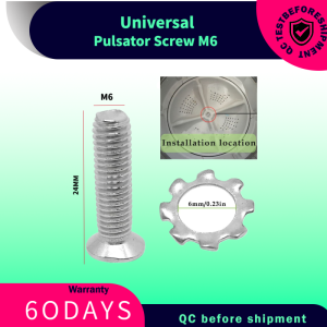 Heavy Duty Washing Machine Pulsator Screw Nut M6 6mm*24mm Universal Multi Skru Piring Pinggan Mesin Basuh FIXIA