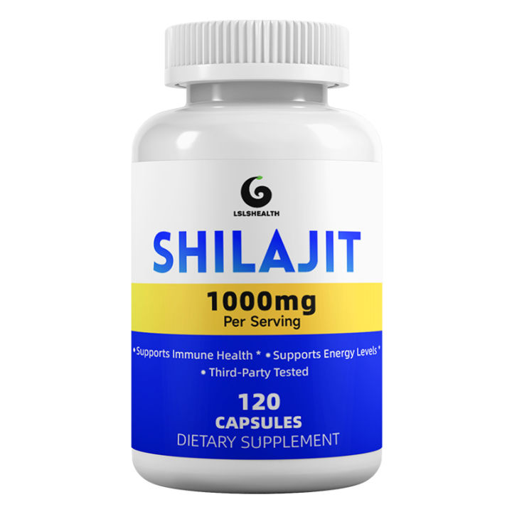 LsHealth Shilajit 1000mg - Pure Shilajit Extract Supplement and Powder Complex Pills - Natural Humic & Fulvic Acid & Trace Minerals