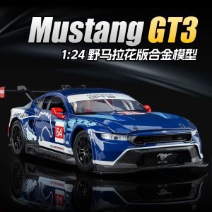 2026 CCA authorized 1:24 Static Ford Mustang GT3 Decals Version Alloy car Model Exquisite Toy car boys Gift collectibles