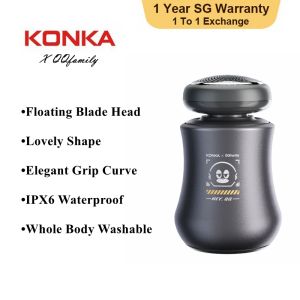 KONKA Portable Mini Mens Razor Electric Shaver for Men Type-C USB Recharge For Travel