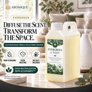 Aromique EVERGREEN Waterbased Oil for Diffusers Aroma Therapy Fresh Air Home Fragrance