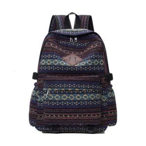 Practical Canvas Rucksacks Laptop Backpack Large Ethnic School Bag for Daily Use Offering Durability And Convenience