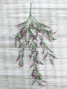 Chùm hoa oải hương treo tường rực rỡ VI130 ( 5 nhánh dài 75 cm) hoa giả trang trí
