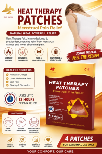 1 Box Dysmenorrhea Pain Relief Patch Hot Compress | Menstrual Cramp Relief for Women | Provides Warm Heat Therapy for Period Pain Regla Cramps Lower Abdominal Pain & Back Discomfort | Comfortable Adhesive Heating Patch for Menstruation Wellness