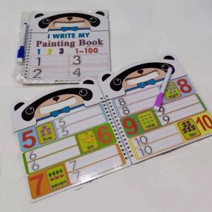 Activity witing books Write And Erase ALphabet & Numbers