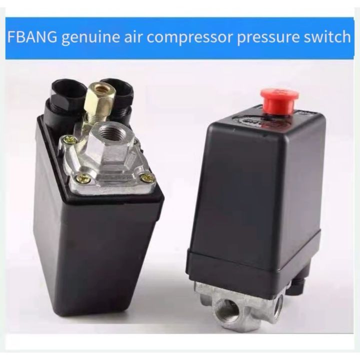 Air compressor air pressure switch control valve vertical single hole