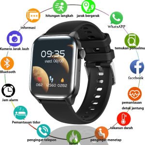 LIGE Jam Tangan Pintar Pria Panggilan Bluetooth Anti Air IP67 Denyut Jantung Jam smart watch + box