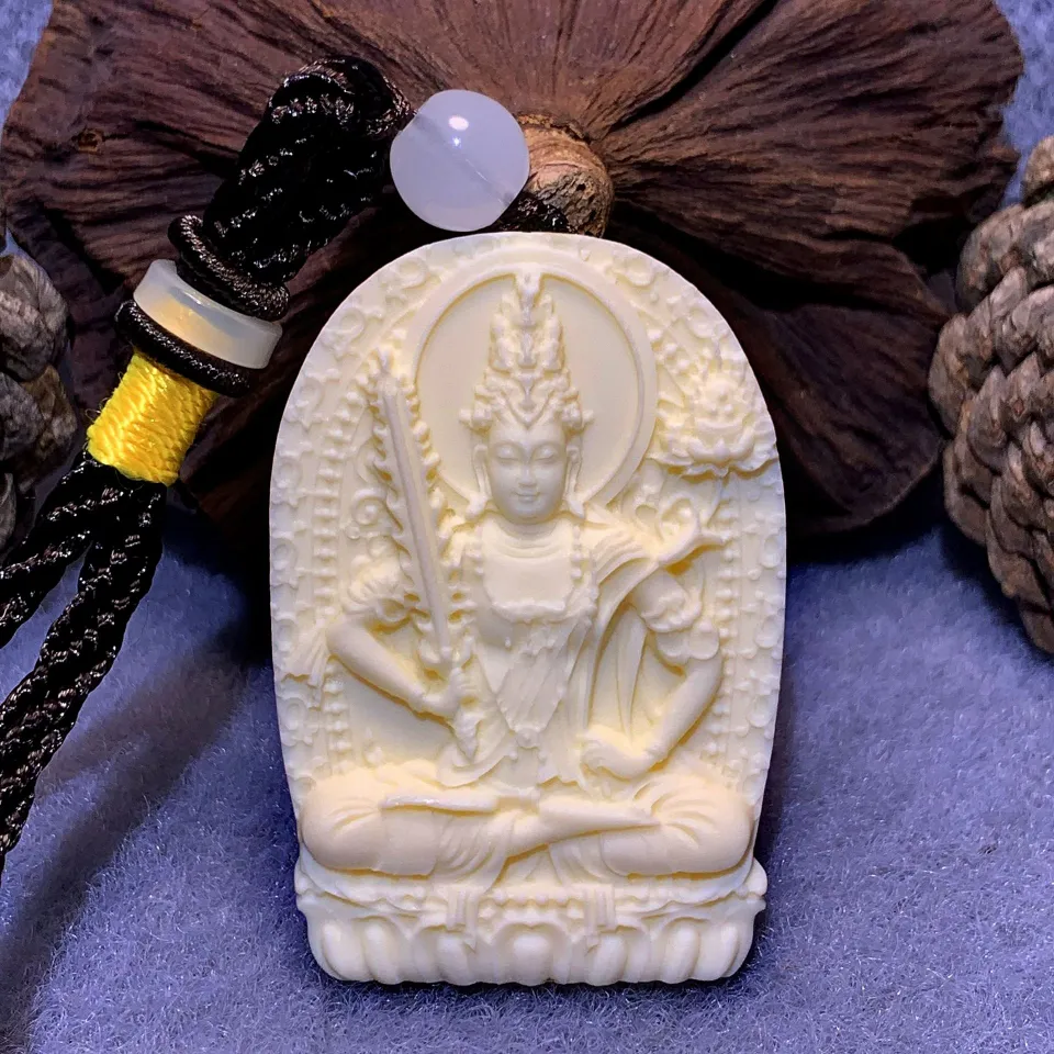 Phật Bản Mệnh Bồ Tát Đá Obsidian - Joca